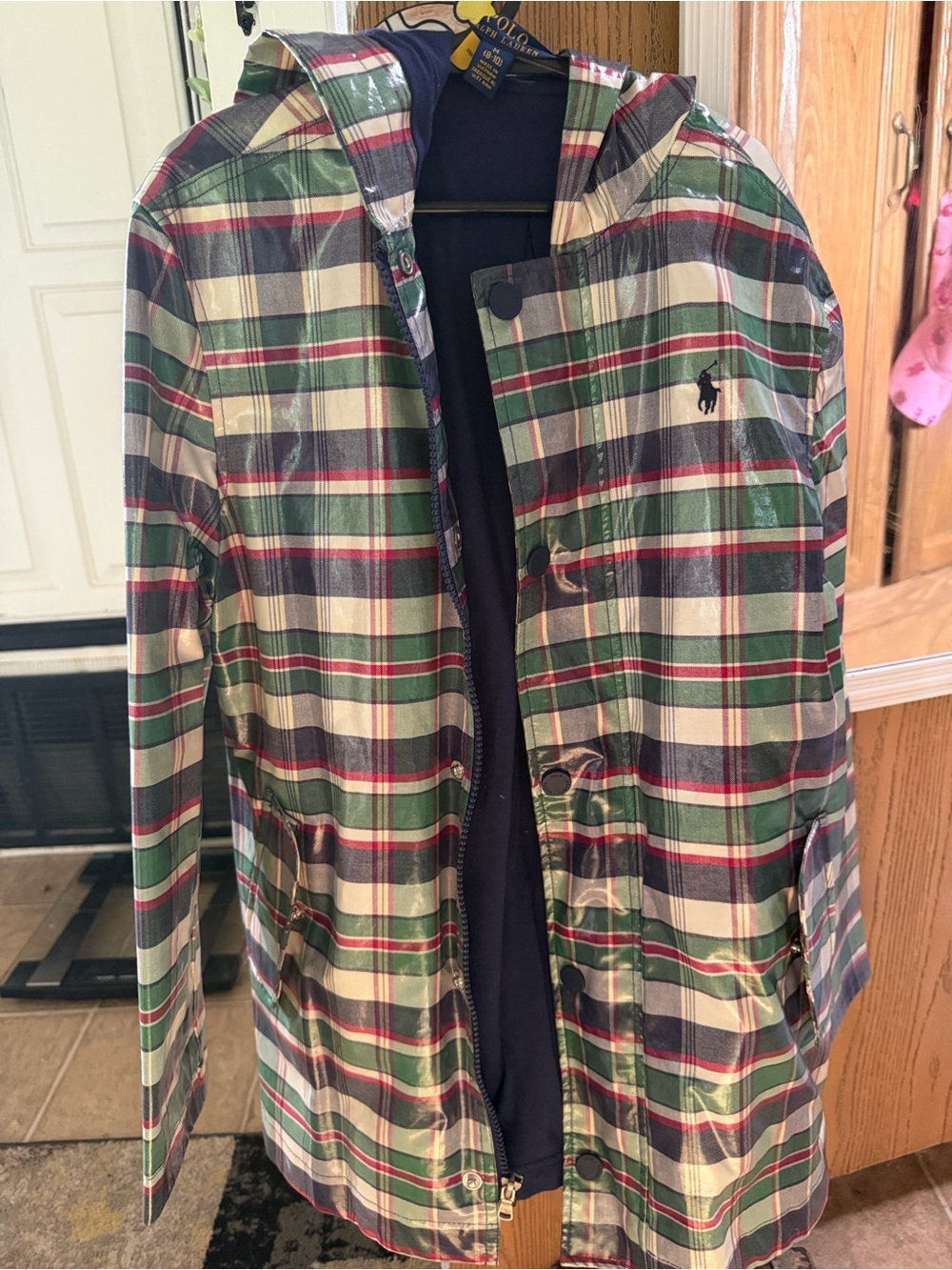 Kids Ralph Lauren Polo Rain Coat Size 8-10
